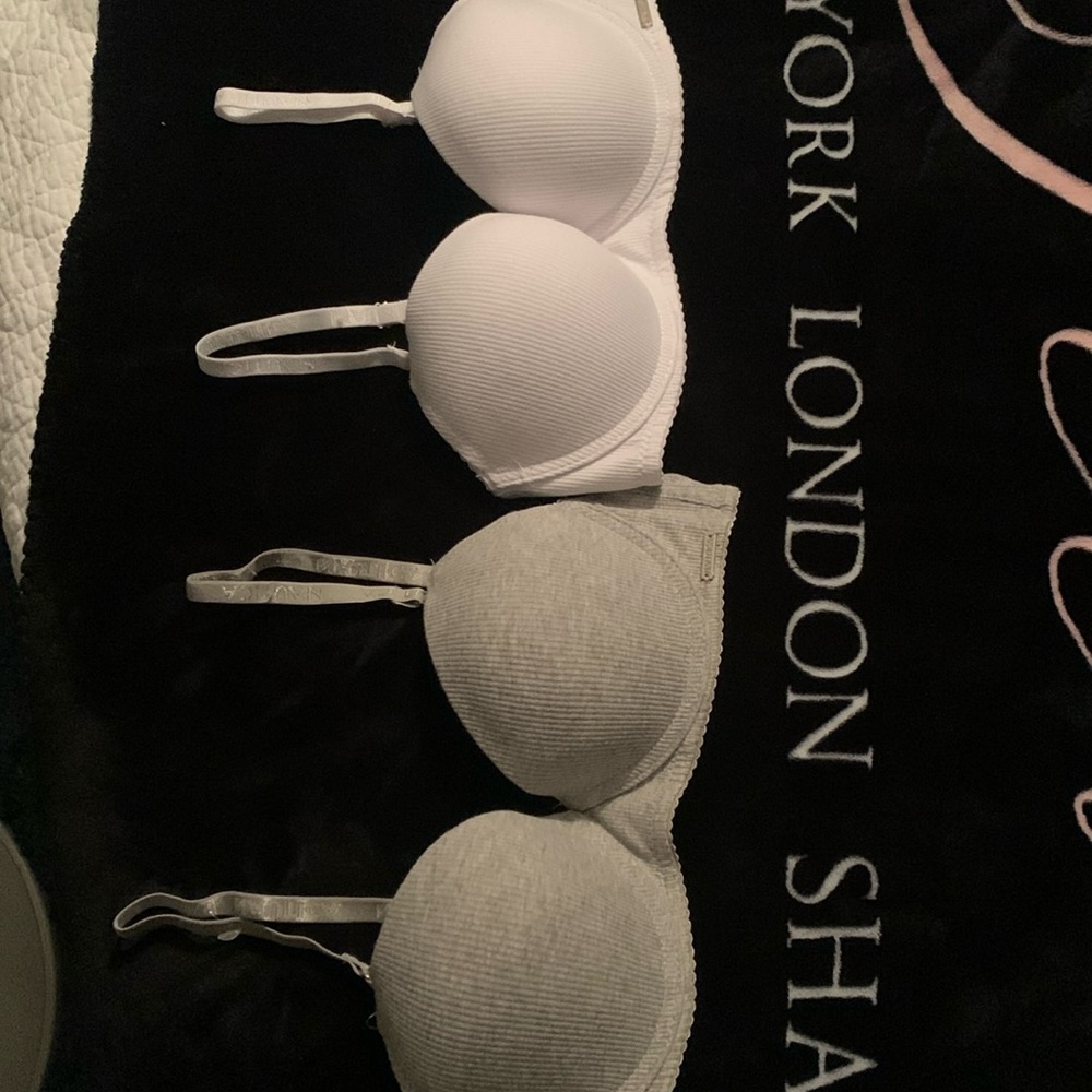 NWOT set of 2 Nautica cotton ribbed underwire bras